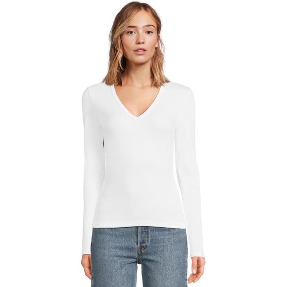 ✨Michael Stars Long Sleeve Ruched Neckline The Original Sz OZ Tee✨ - Picture 6 of 6